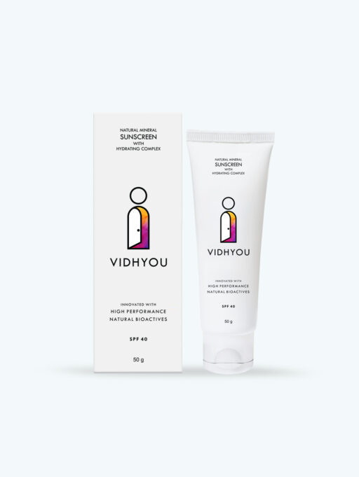 VIDHYOU Natural Sunscreen with Hydrating Complex
