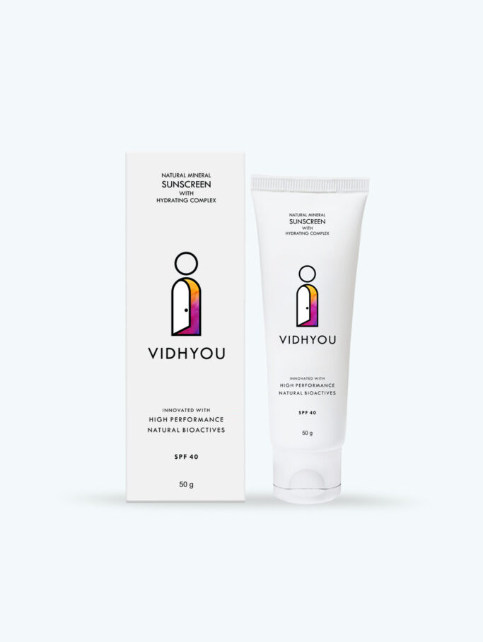 VIDHYOU Natural Sunscreen with Hydrating Complex